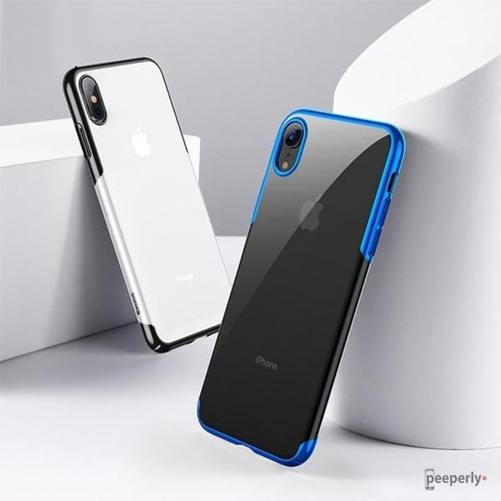 Baseus ® iPhone XS Max Ultra-Thin Transparent Sparkling Edge Case