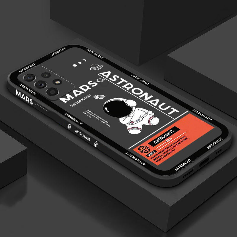 Galaxy Series Luxury Astronaut Soft Silicone Case