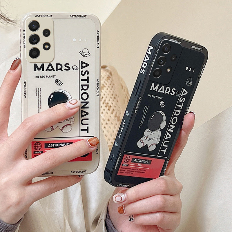 Galaxy Series Luxury Astronaut Soft Silicone Case