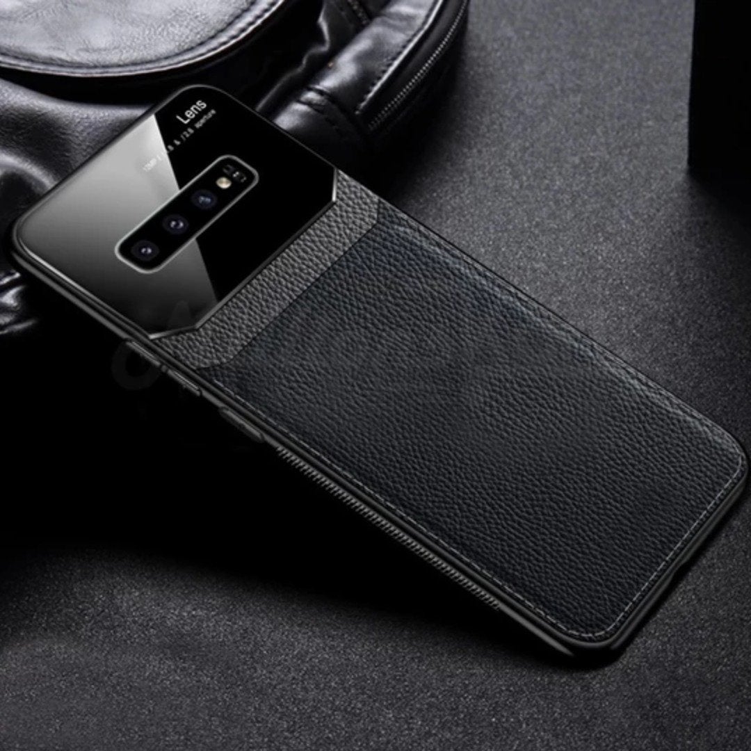 Galaxy Note 8 Sleek Slim Leather Glass Case