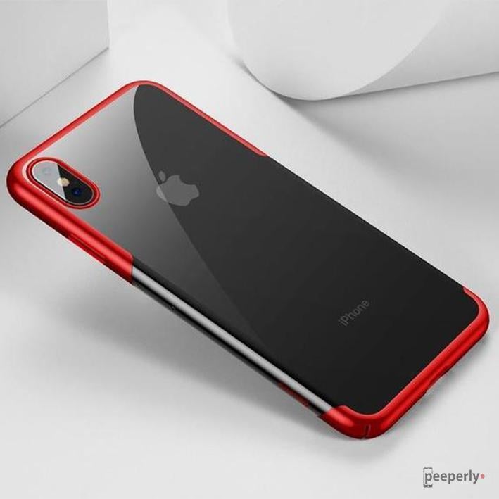 Baseus ® iPhone XS Max Ultra-Thin Transparent Sparkling Edge Case