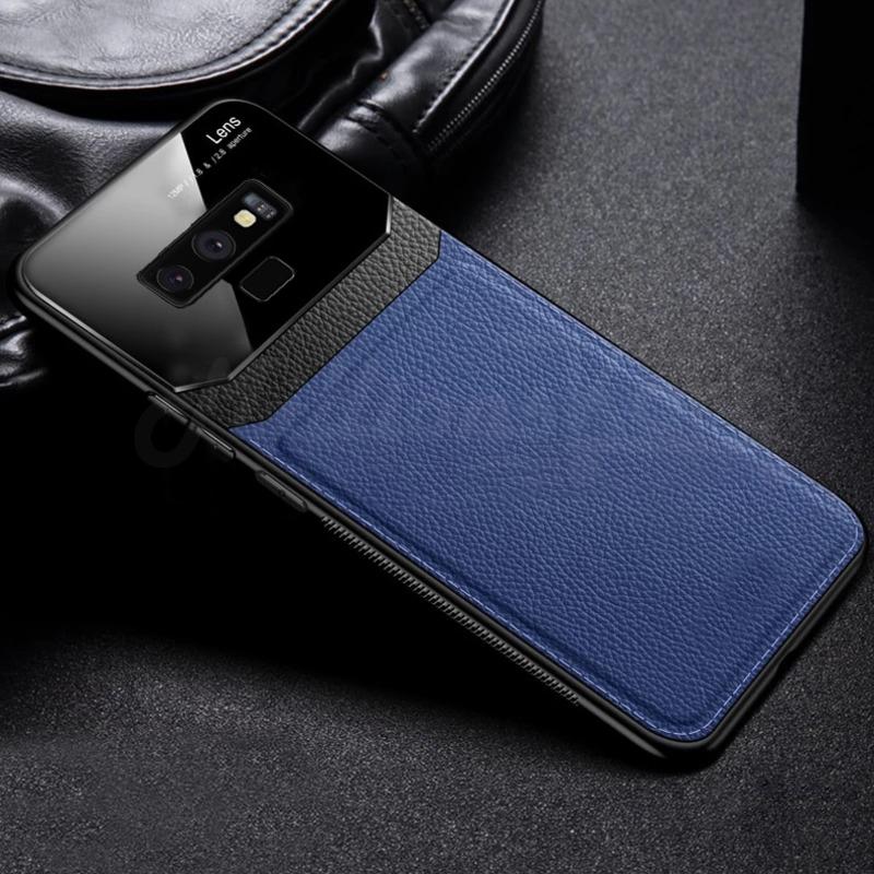 Sleek Slim Leather Glass Case