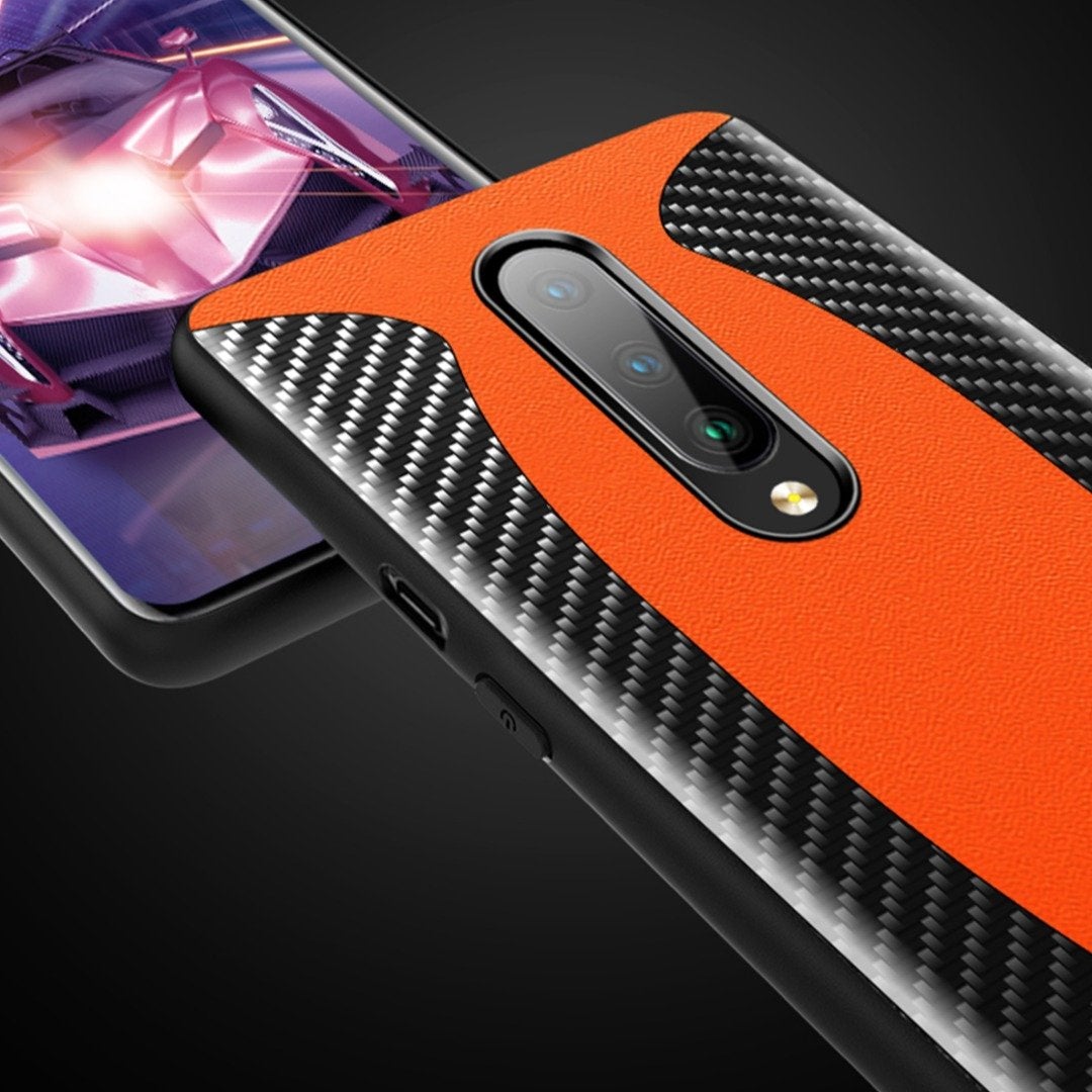 OnePlus 8 Mclaren Style Carbon Leather Texture Case