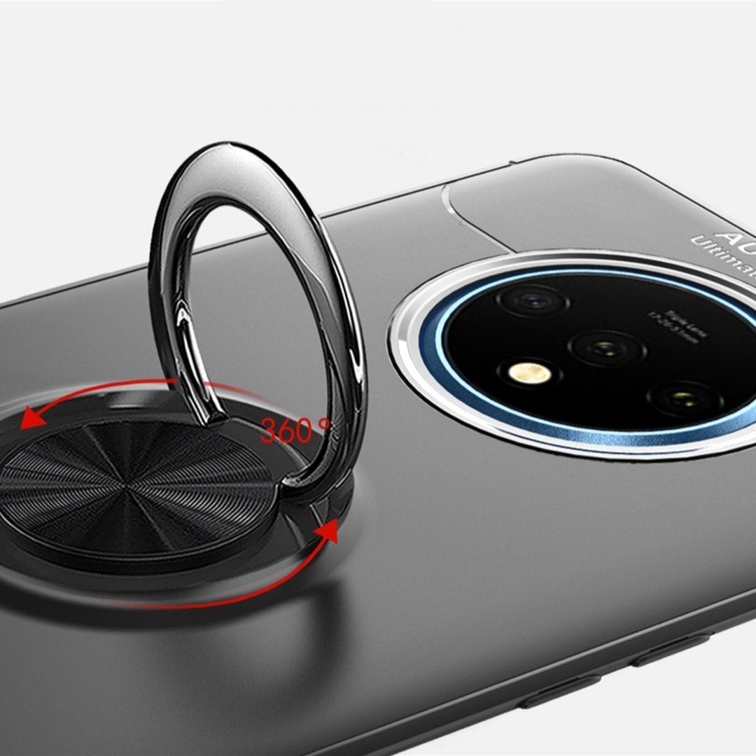 OnePlus 7T (2 in 1 Combo) Metallic Ring Case + Earphones