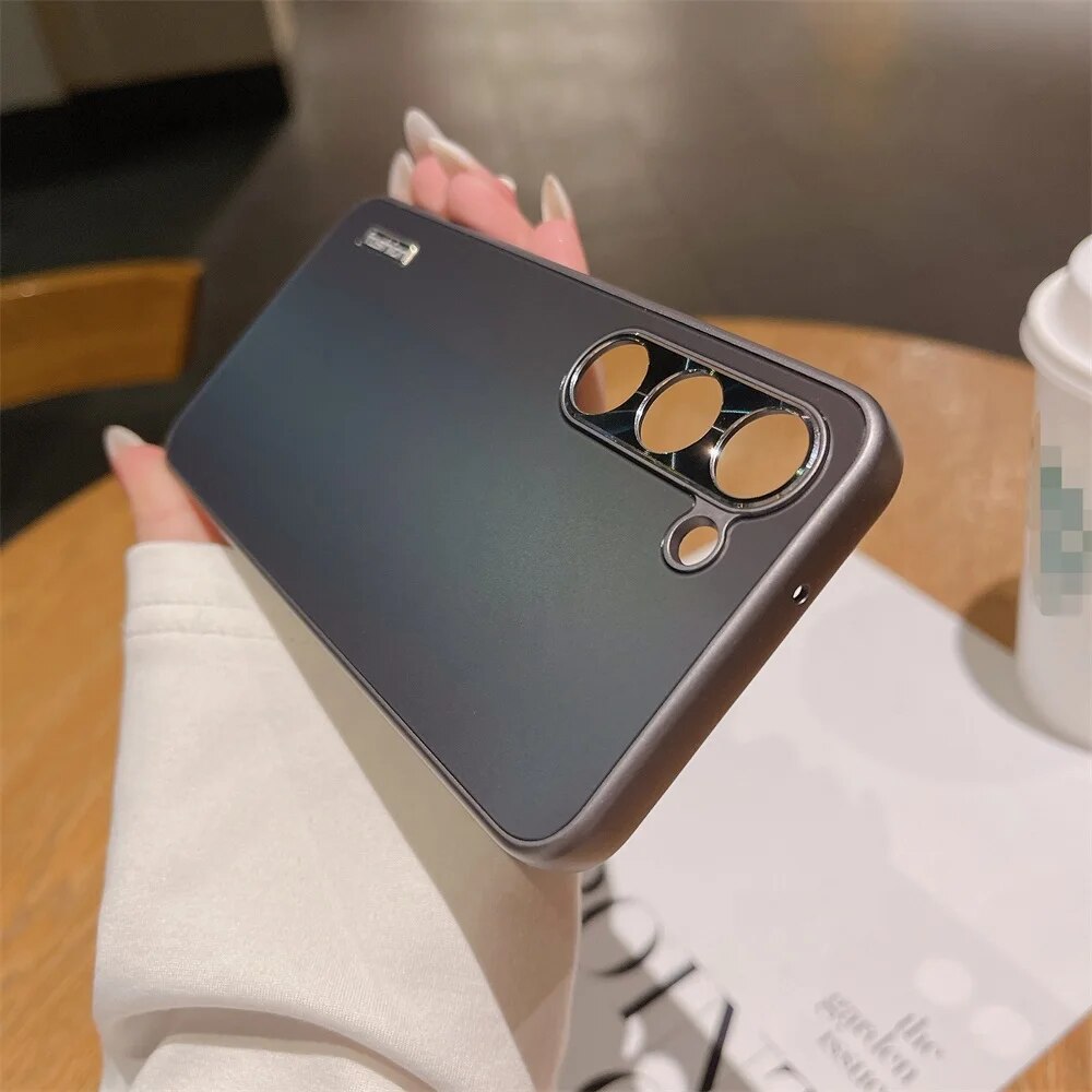 Luxury Aluminium Matte Finish Case - Samsung