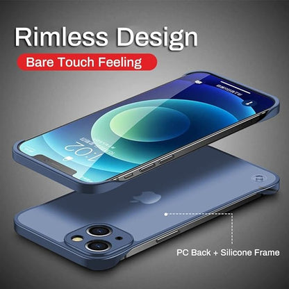 EGOTUDE Frameless Hard Back Cover  (Camera Protection, Blue, Polycarbonate)