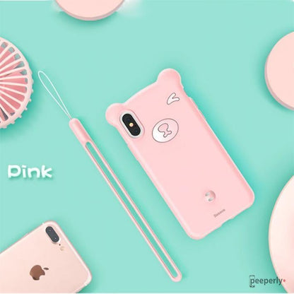 Baseus ® iPhone XS Max Bear Design Silicone Case