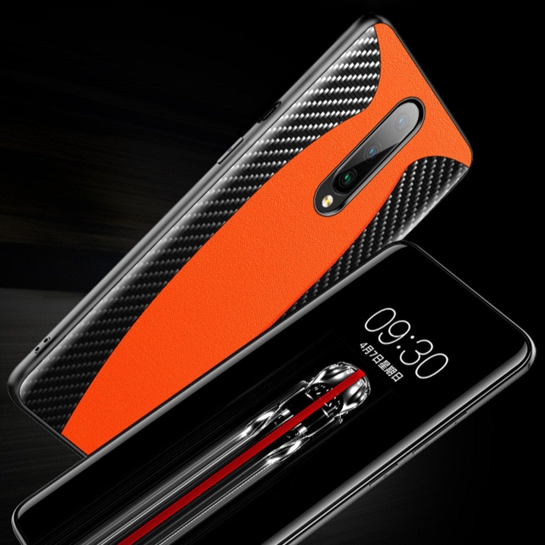 OnePlus 8 Mclaren Style Carbon Leather Texture Case