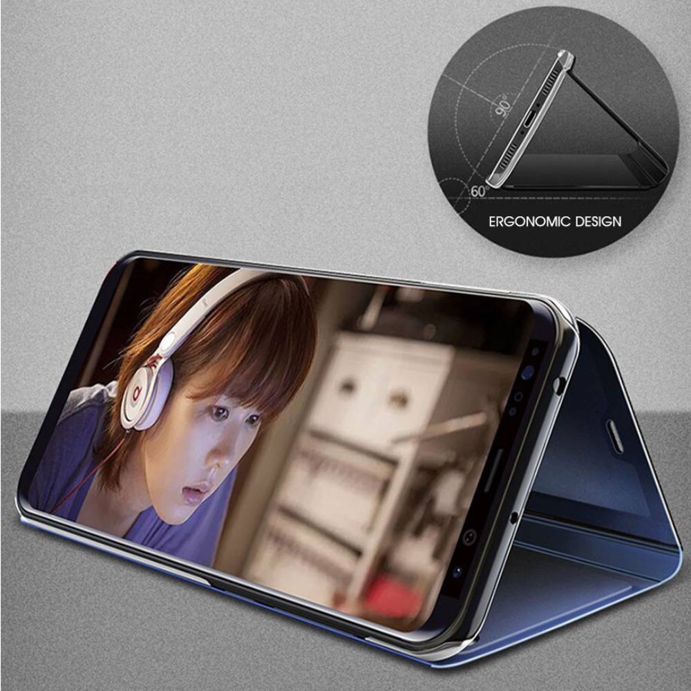 Galaxy S20 Ultra Mirror Clear View Flip Case [Non Sensor Working]