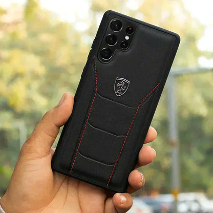 Galaxy S21 Series (2 in 1 Combo)Ferrari Case + Camera Lens Protector