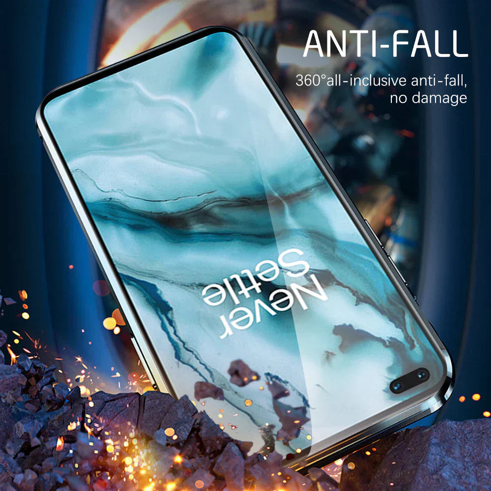 2025 Magnetic Glass Double-Sided Privacy Phone Case For OnePlus