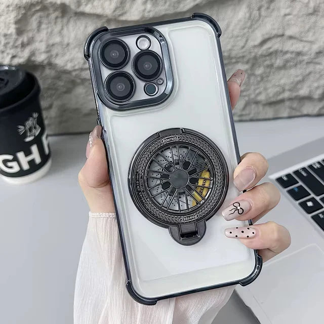 Electroplated Rotating Gyro Magnetic Case - iPhone