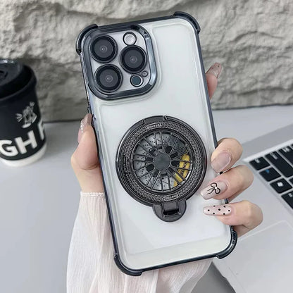 Electroplated Rotating Gyro Magnetic Case - iPhone