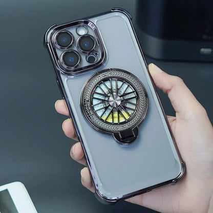 Electroplated Rotating Gyro Magnetic Case - iPhone