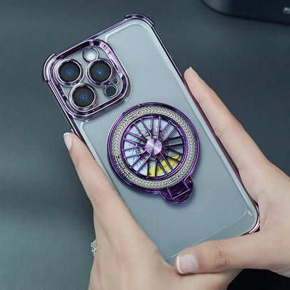Electroplated Rotating Gyro Magnetic Case - iPhone