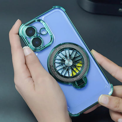 Electroplated Rotating Gyro Magnetic Case - iPhone