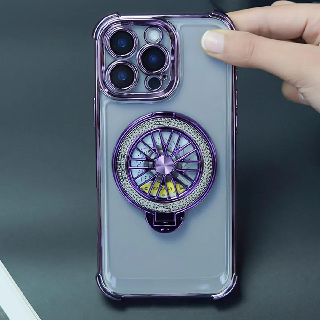 Electroplated Rotating Gyro Magnetic Case - iPhone