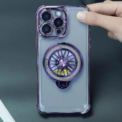 Electroplated Rotating Gyro Magnetic Case - iPhone