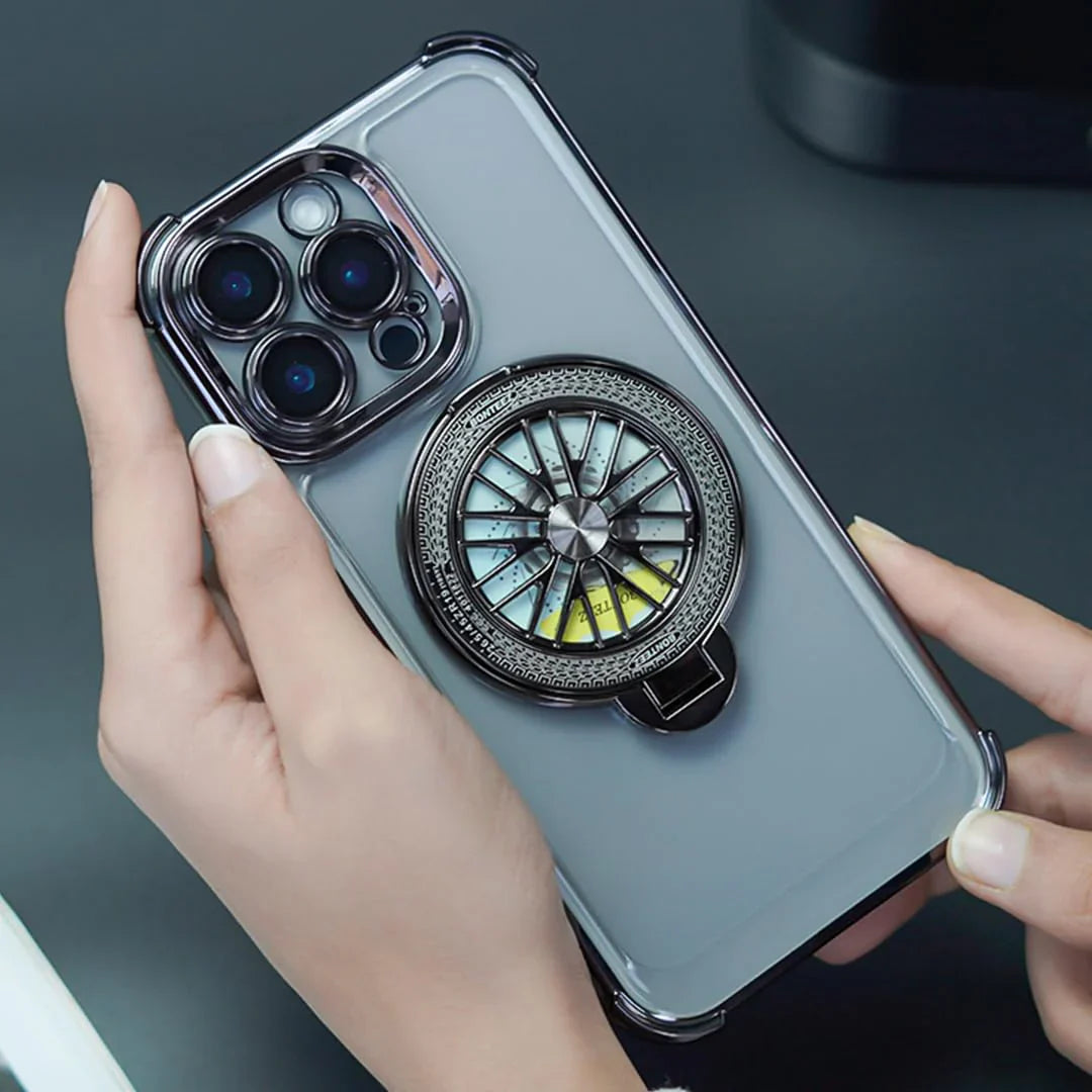 Electroplated Rotating Gyro Magnetic Case - iPhone