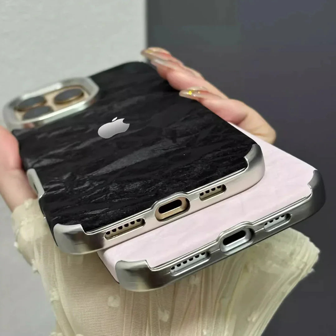 VelvetShield Silky Snowy Luxe Case - iPhone