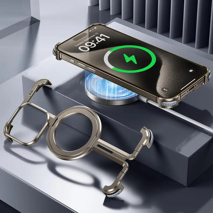 Metal Guard Magnetic Ring Stand Case / O Stand Case