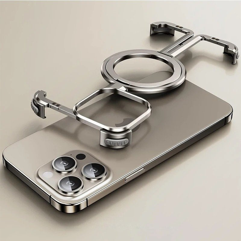 Metal Guard Magnetic Ring Stand Case / O Stand Case