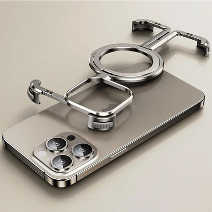 Metal Guard Magnetic Ring Stand Case / O Stand Case