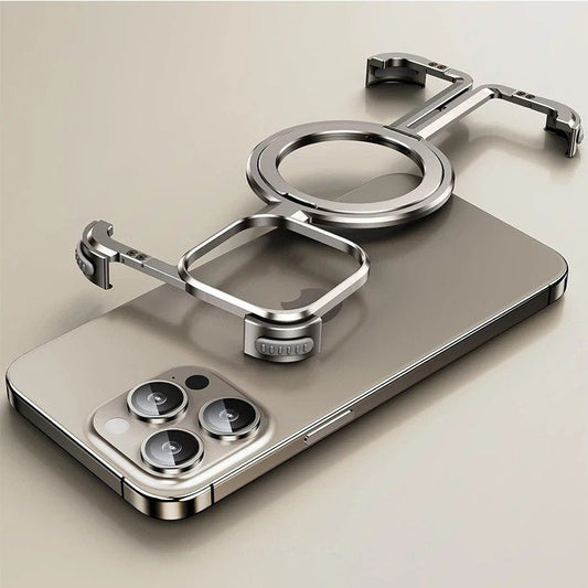 Metal Guard Magnetic Ring Stand Case / O Stand Case