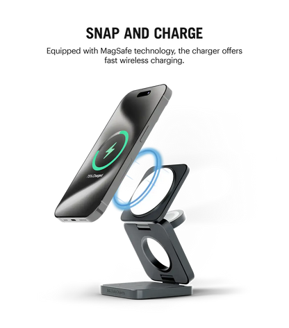 Magnetic MagSafe Wireless Charger 3-In-1