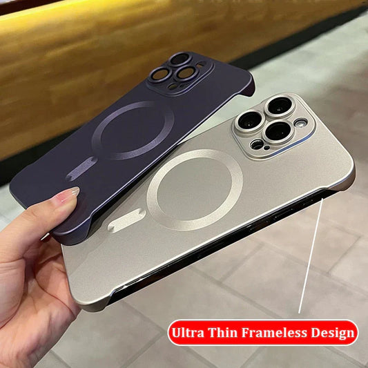 Rimless Magnetic Anti-drop Phone Case For iPhone