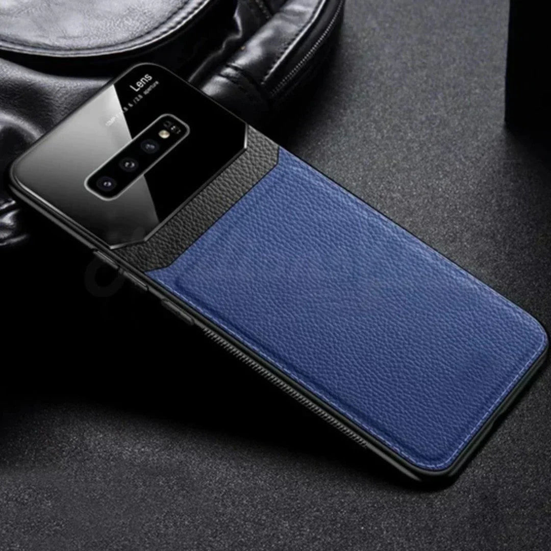Sleek Slim Leather Glass Case