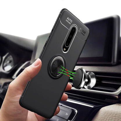 OnePlus 7 Pro (2 in 1 Combo) Metallic Ring Case+ Earphones