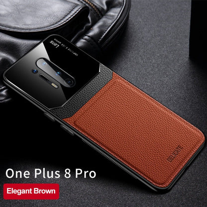 OnePlus 8 Pro Sleek Slim Leather Glass Case