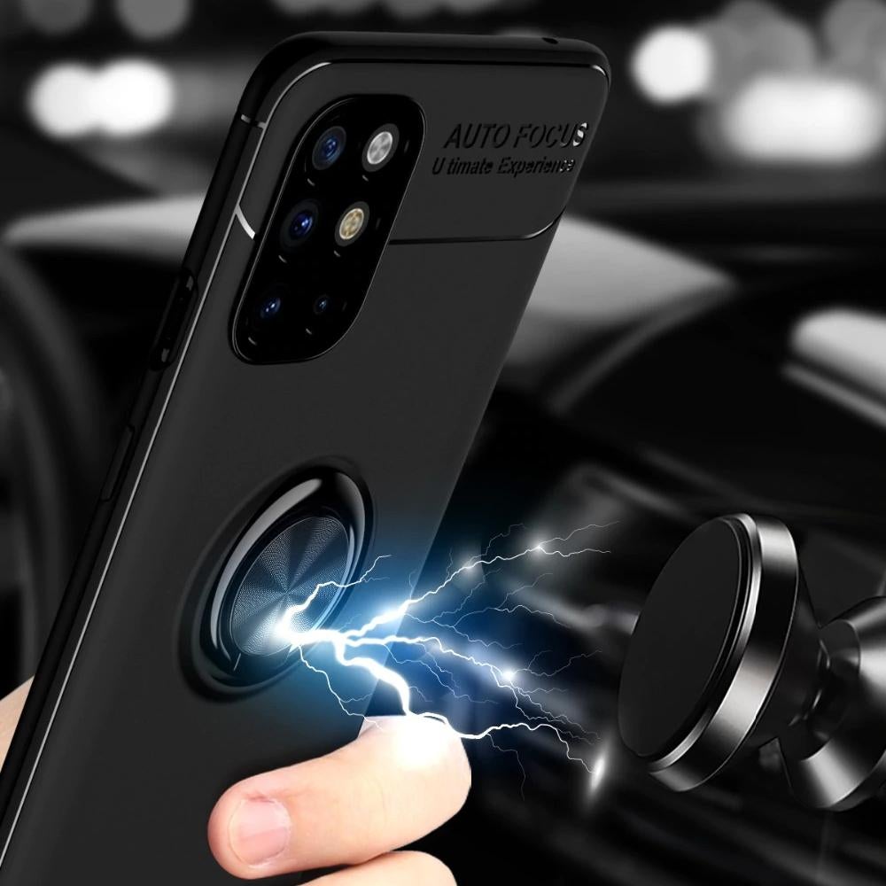OnePlus 8T Metallic Finger Ring Holder Matte Case