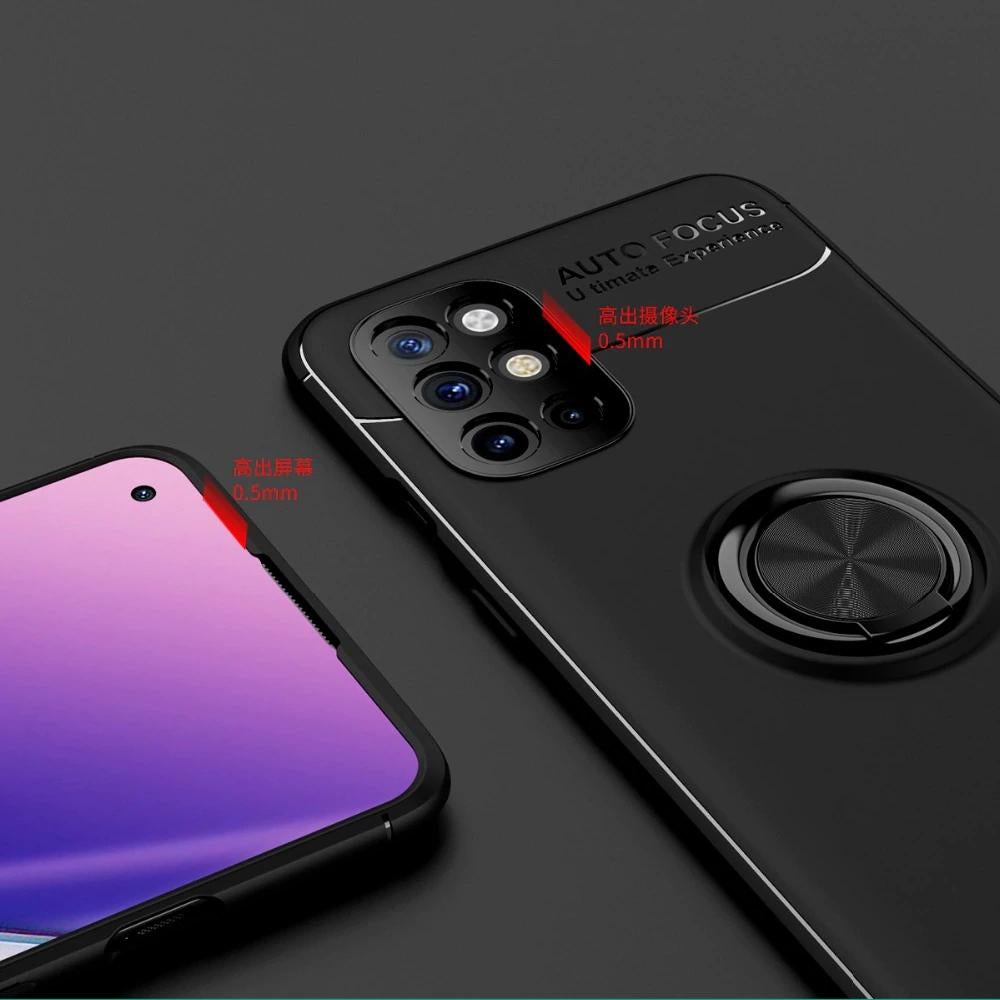 OnePlus 8T Metallic Finger Ring Holder Matte Case