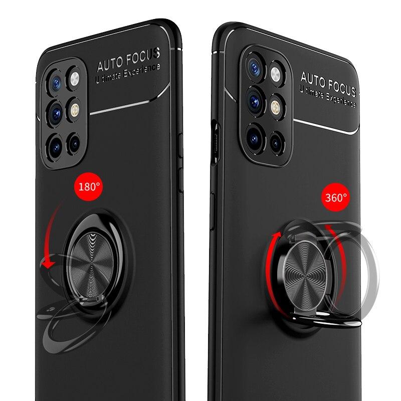 OnePlus 8T Metallic Finger Ring Holder Matte Case