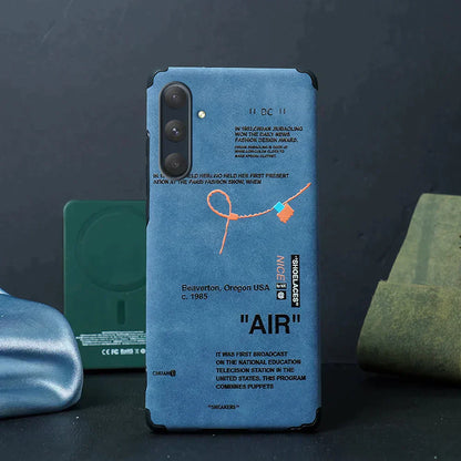 Sneaker Label Leather Edge Case - Samsung