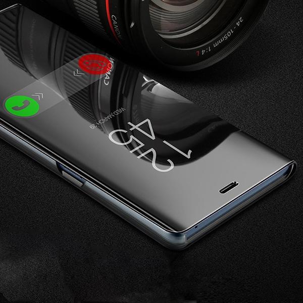 Galaxy A10 Mirror Clear View Flip Case [Non Sensor Working]