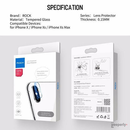 Rock ® iPhone X Camera Lens Glass Protector