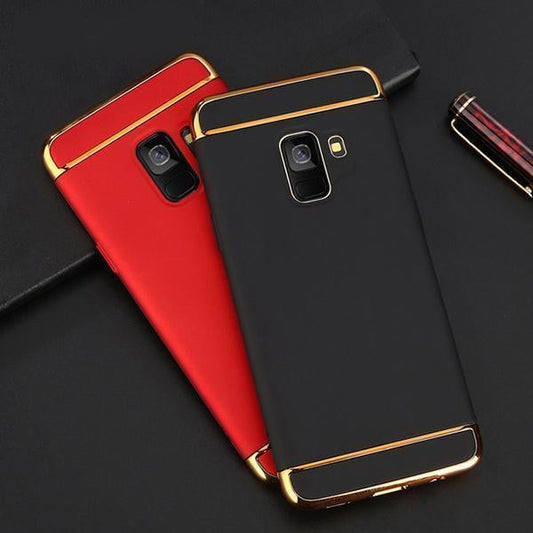 Galaxy A6 Plus Luxury 3in1 Electroplating Matte Finish Case