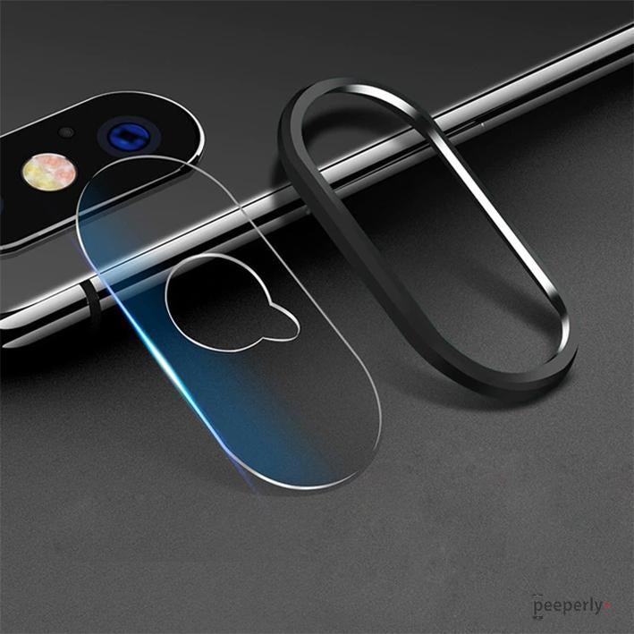 TOTU ® iPhone X Camera Lens Glass Protector and Ring