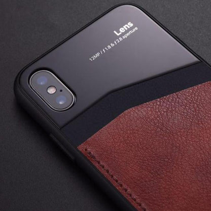 JOYROOM ® iPhone XS Max Leather Texture Polarized Lens Case