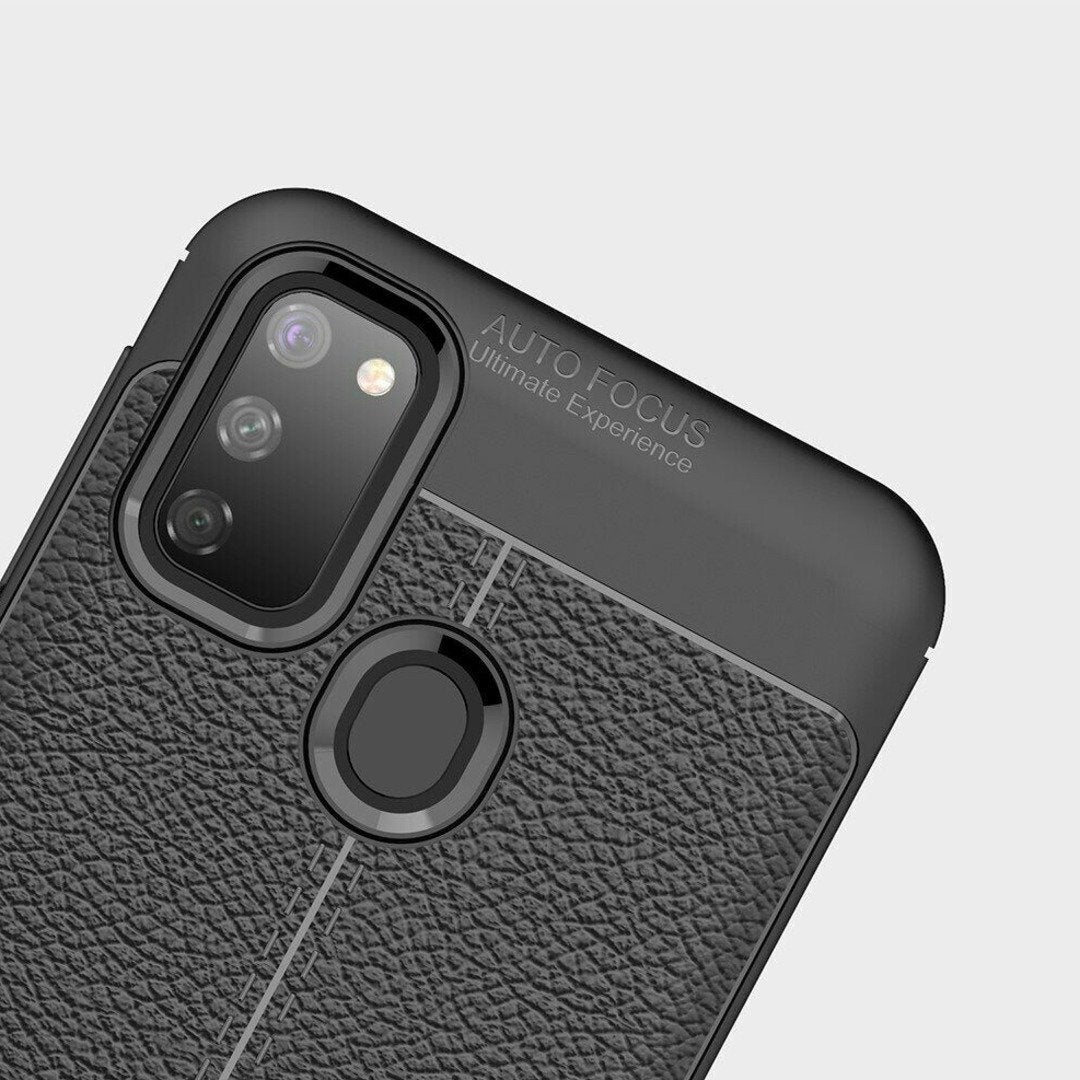 Galaxy M30s Auto Focus Leather Texture Case