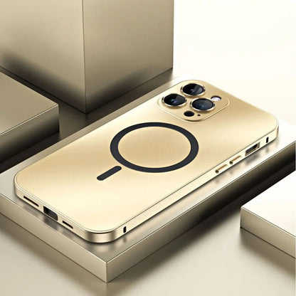 Aluminum Metal Frame Magnetic Case For iPhone