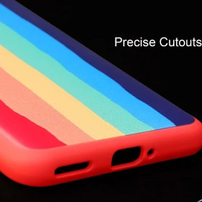 OnePlus 8T Rainbow Liquid Silicone Logo Case