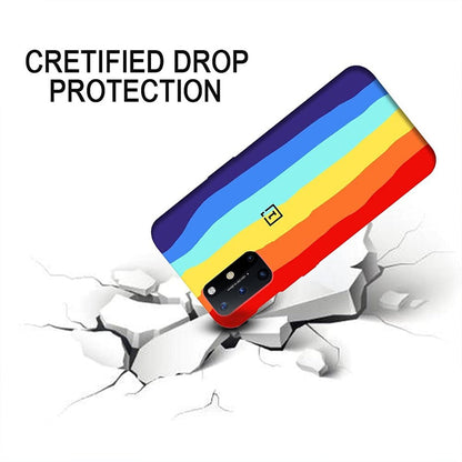 OnePlus 8T Rainbow Liquid Silicone Logo Case