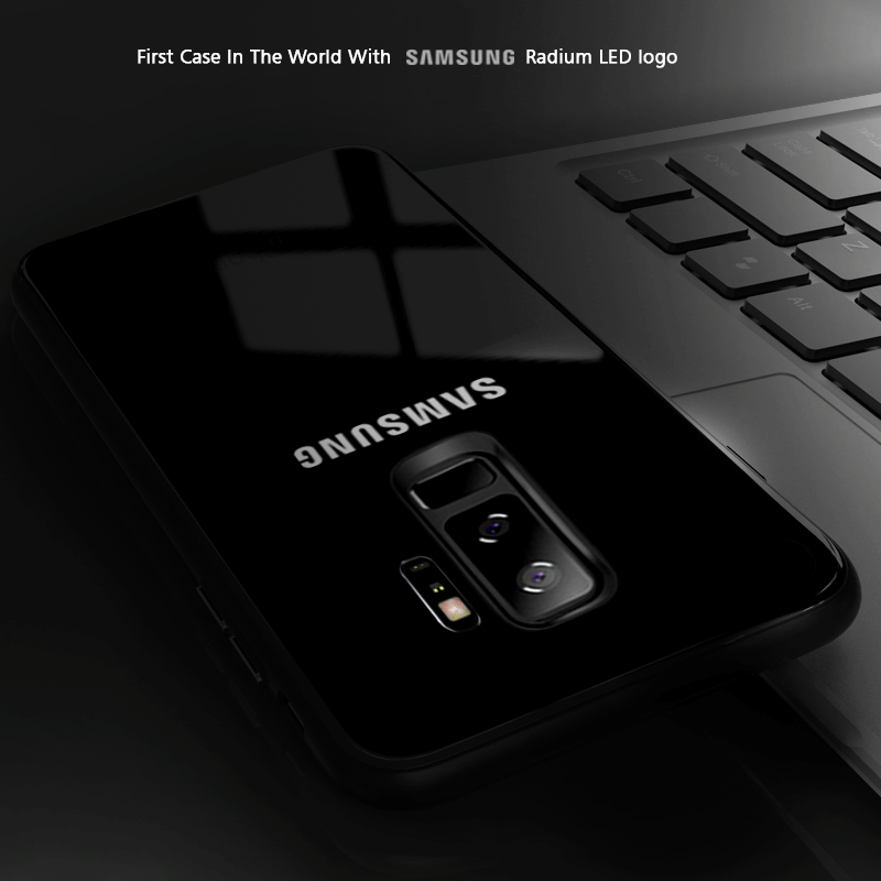 Galaxy S9 Plus Radium Glow Light Illuminated Logo 3D Case
