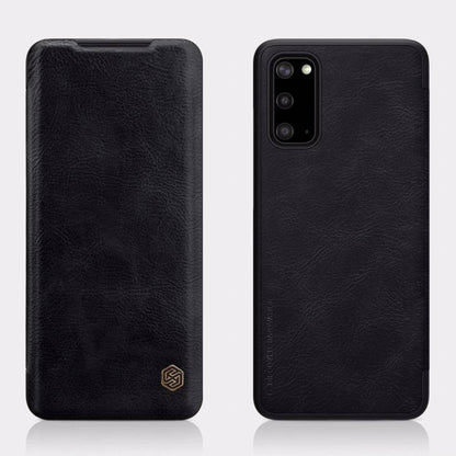 Galaxy S20 Genuine QIN Leather Flip Case
